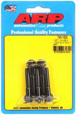 ARP 1/4-28 x 1.500 12pt black oxide bolts - 740-1500