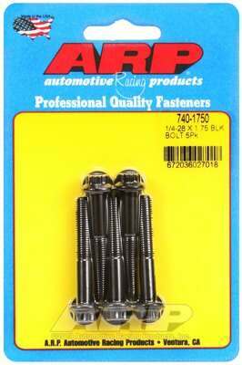ARP 1/4-28 x 1.750 12pt black oxide bolts - 740-1750