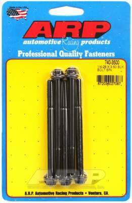 ARP 1/4-28 x 3.500 12pt black oxide bolts - 740-3500