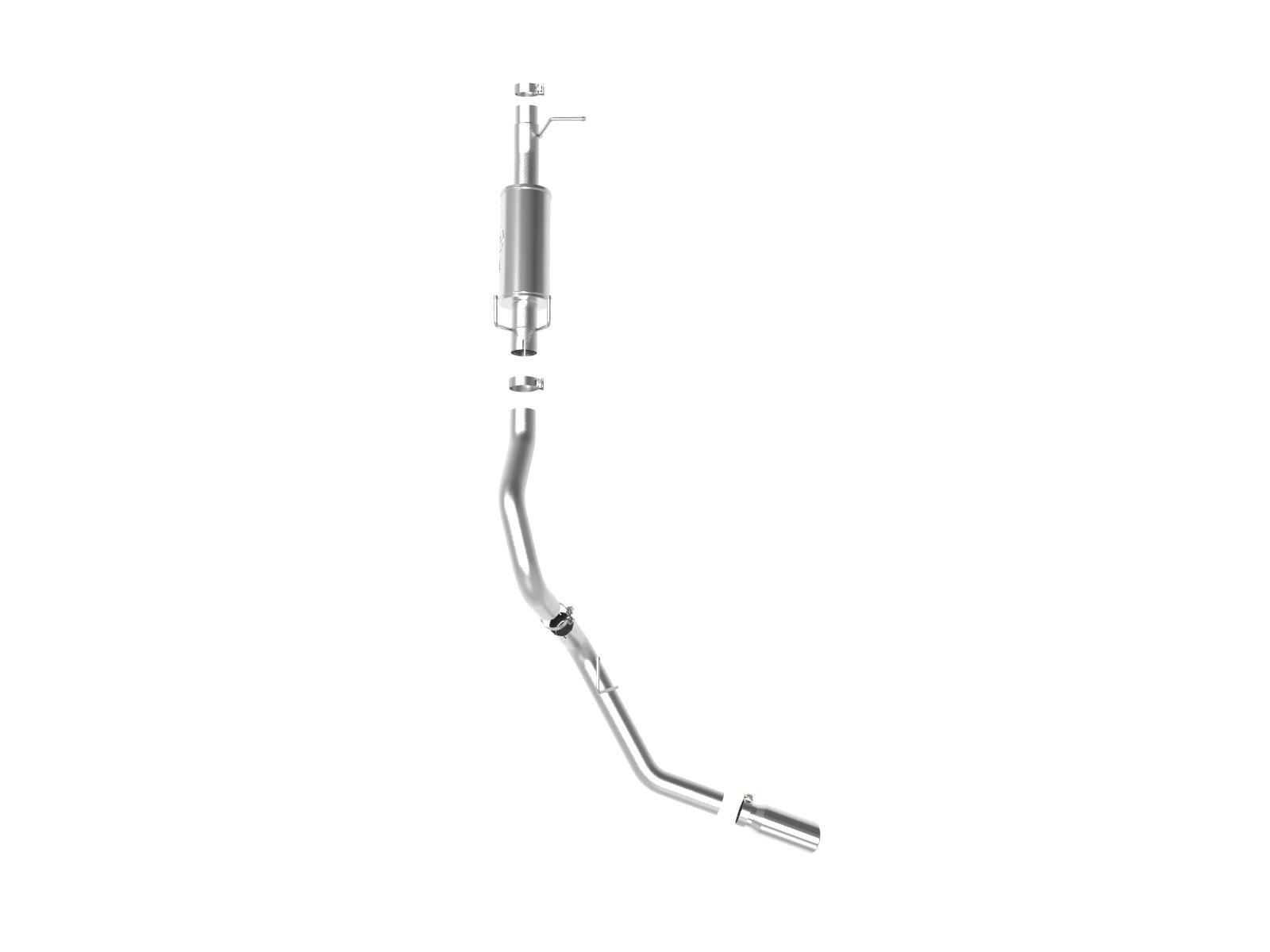 AFE Apollo GT Series 3-1/2 IN 409 SS Axle-Back Exhaust System w/ Polish Tip (Ford F-250/F-350 17-20 V8-6.2/7.3L) - 49-43116-P