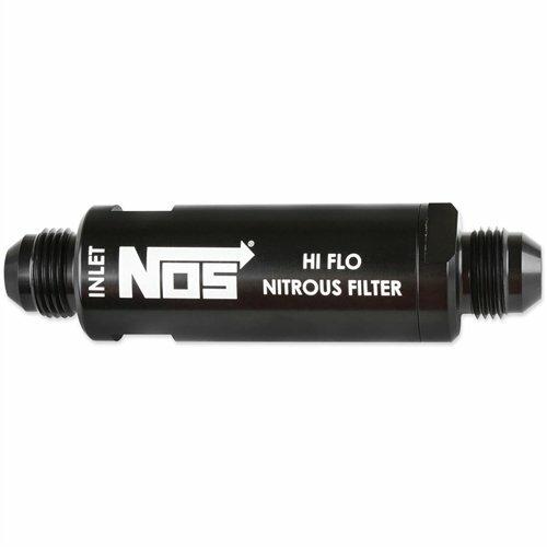 NOS  In-Line Hi-Flow Nitrous Filter, 8AN - Black. - 15559NOS