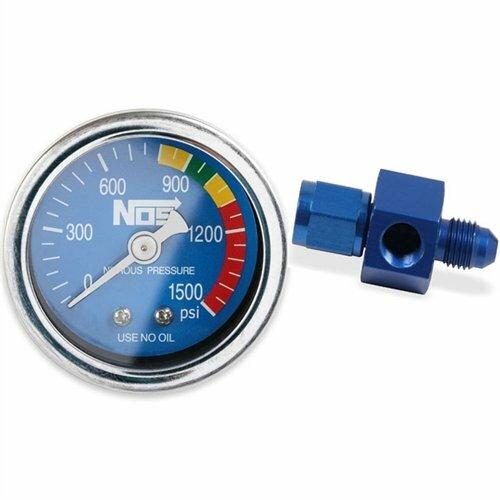 NOS  Nitrous Gauge w/ Adapter. - 15920NOS