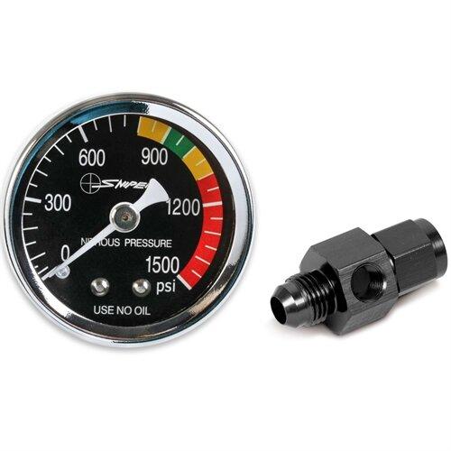 NOS Sniper,Gauge,N2O,Black W/An6 Adapter,Dry - 15954NOS
