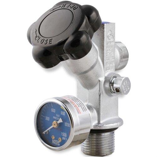 NOS  Super Hi-Flo Bottle Valve with Blue Face Gauge. - 16137NOS