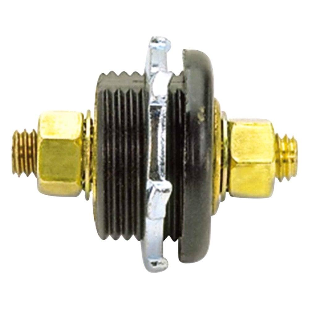 Moroso Connector, Thru Panel, Black - 74145
