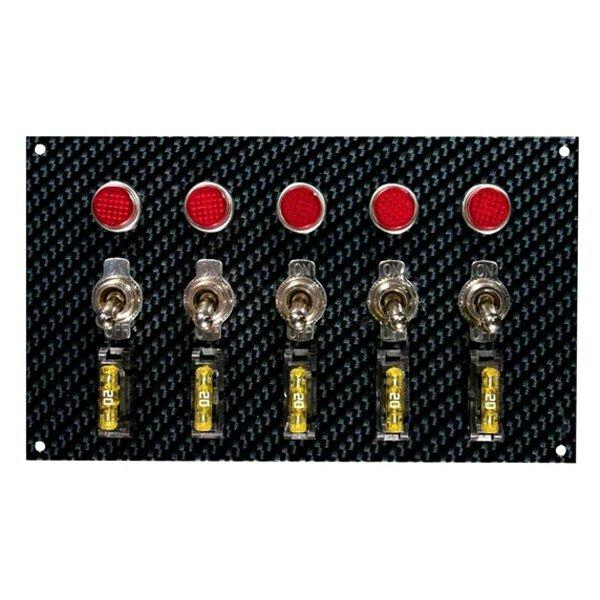 Moroso Switch Panel, Toggle, Grey/Black - 74148