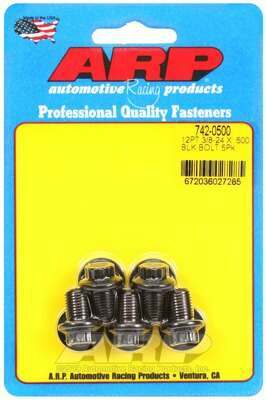 ARP 3/8-24 x .500 12pt black oxide bolts - 742-0500