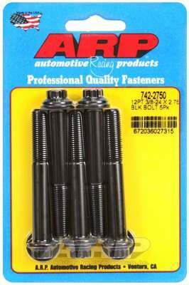 ARP 3/8-24 x 2.750 12pt black oxide bolts - 742-2750