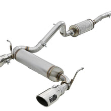 AFE Rebel Series 2-1/2 IN 409 Stainless Steel Cat-Back Exhaust w/ Polished Tips - 49-48062-P