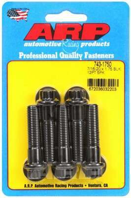 ARP 7/16-20 x 1.750 12pt black oxide bolts - 743-1750