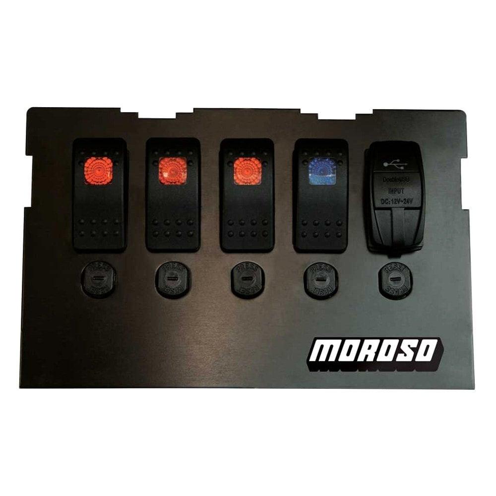 Moroso DASH, BLOCKOFF PLATE, BLOCKS RADIO, POCKET, WITH SWITCHES, MAZDA MIATA NB 99-04 - 74315