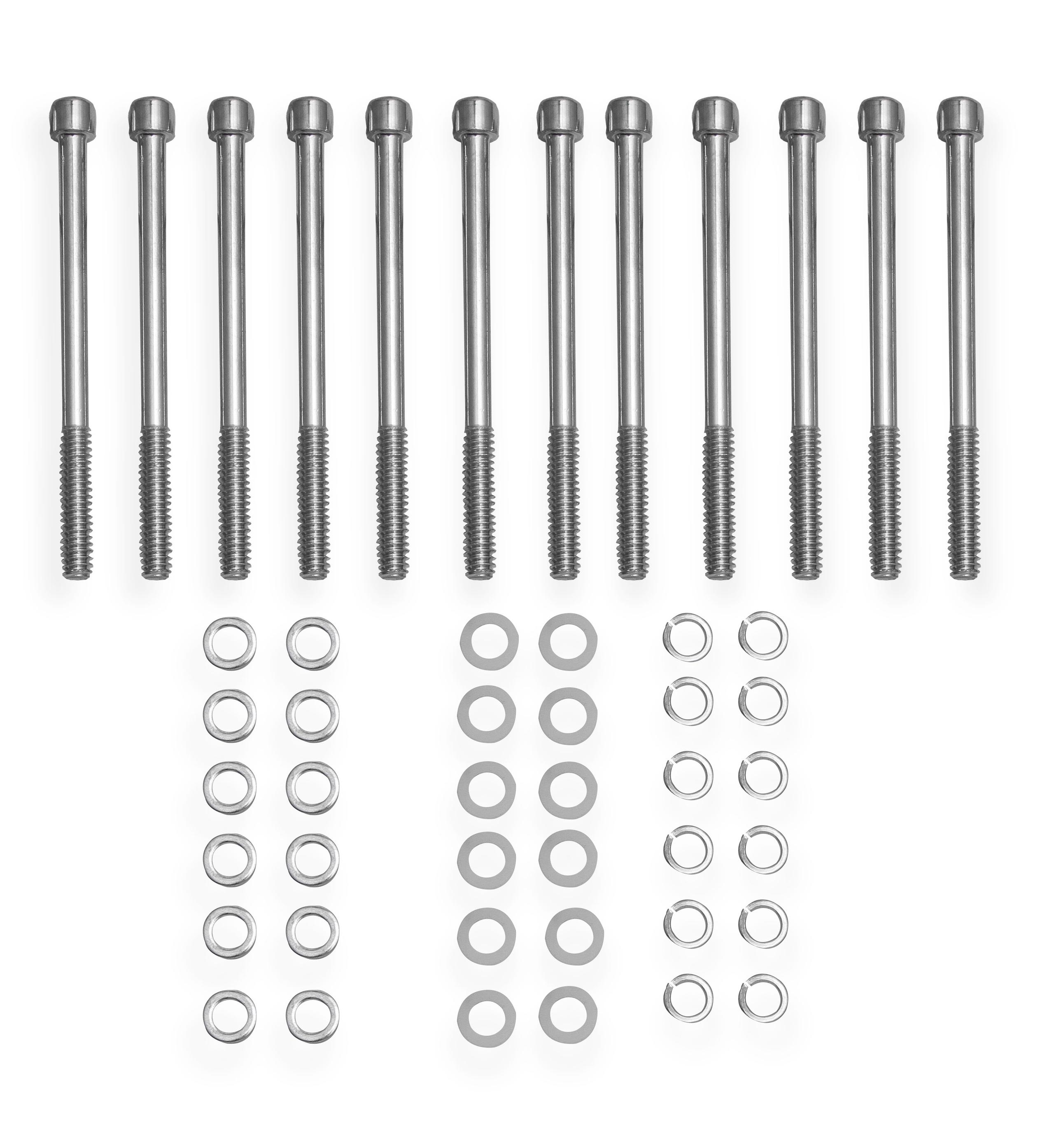 Holley Aluminum Valve Cover Set (1962-1985 Mustang, Mustang II, Ranchero, Thunderbird, Torino, Bronco, Country Sedan, Country Squire, Custom 500, E-100 Econoline, E-200 Econoline, E-300 Econoline, Fairlane, Falcon, Falcon Sedan Delivery, Galaxie, Galaxie