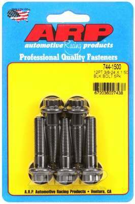 ARP 3/8-24 x 1.500 12pt 7/16 wrenching black oxide bolts - 744-1500