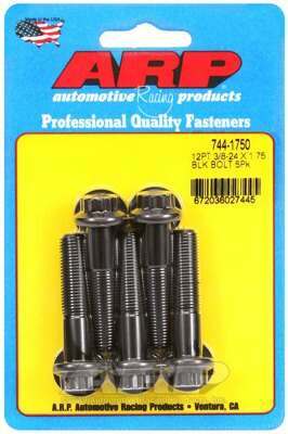 ARP 3/8-24 x 1.750 12pt 7/16 wrenching black oxide bolts - 744-1750