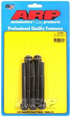 ARP 3/8-24 x 3.500 12pt 7/16 wrenching black oxide bolts - 744-3500