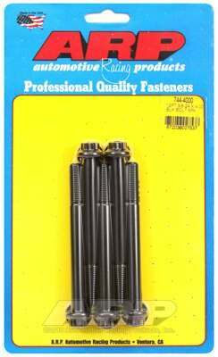 ARP 3/8-24 x 4.000 12pt 7/16 wrenching black oxide bolts - 744-4000