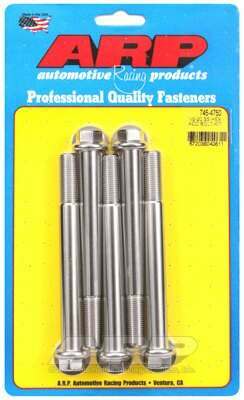 ARP 1/2-20 x 4.750 hex SS bolts - 745-4750