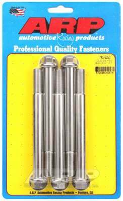 ARP 1/2-20 x 5.250 hex SS bolts - 745-5250