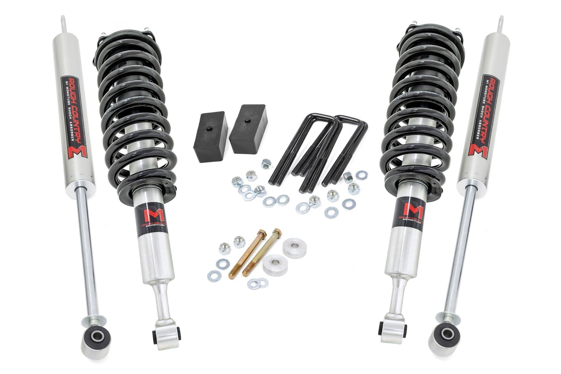 Rough Country 3 Inch Lift Kit M1 Struts/M1 Toyota Tacoma 4WD (2005-2023) (2005-2023 Tacoma) - 74540