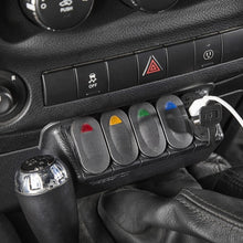 Rugged Ridge Switch Panel Kit Lower; 11-18 Jeep Wrangler Jk/Jku - 17235.84