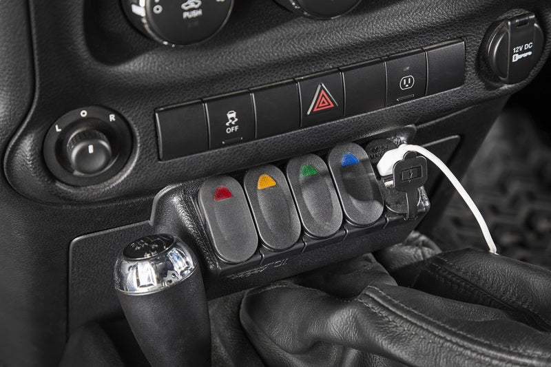 Rugged Ridge Switch Panel Kit Lower; 11-18 Jeep Wrangler Jk/Jku - 17235.84