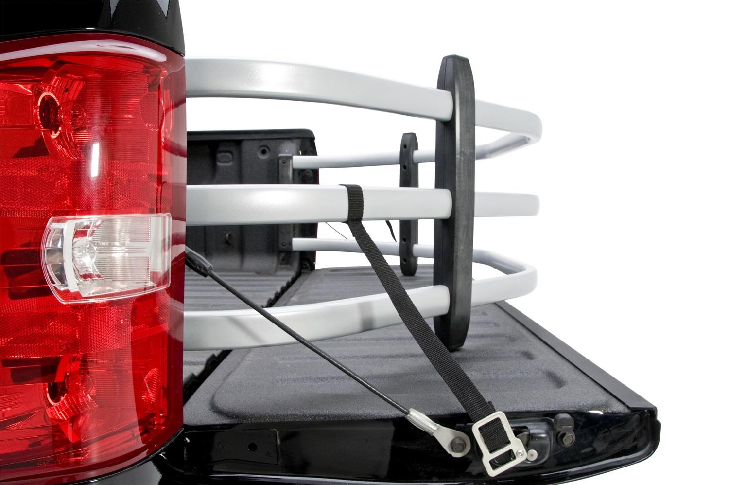 AMP Research BedXtender HD Sport - Silver (2007-2019 Sierra 2500 HD, Sierra 1500, Silverado 1500, Sierra 3500 HD, Silverado 3500 HD, Silverado 2500 HD, Sierra 1500 Limited, Silverado 1500 LD) - 74805-00A