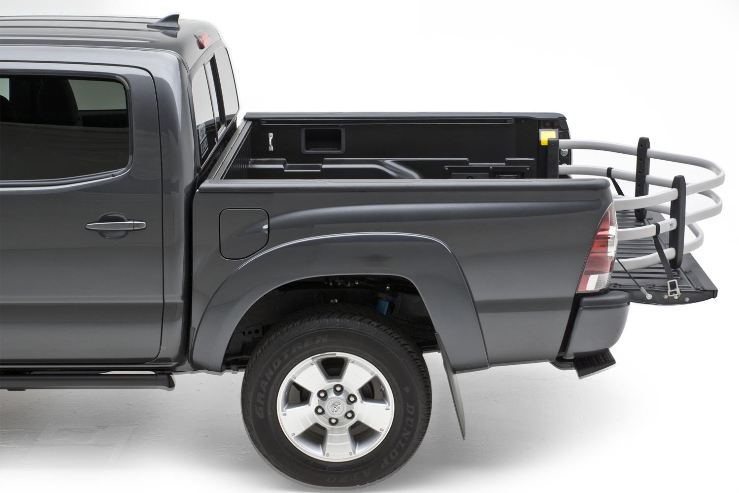 AMP Research BedXtender HD Moto - Silver (1984-2015 Dakota, Tacoma, S10, Sonoma, T100, Pickup, Tundra, Hombre) - 74809-00A
