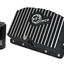 aFe POWER Pro Series Engine Oil Pan Black w/ Machined Fins (2011-2021 F-250 Super Duty, F-350 Super Duty) - 46-70322