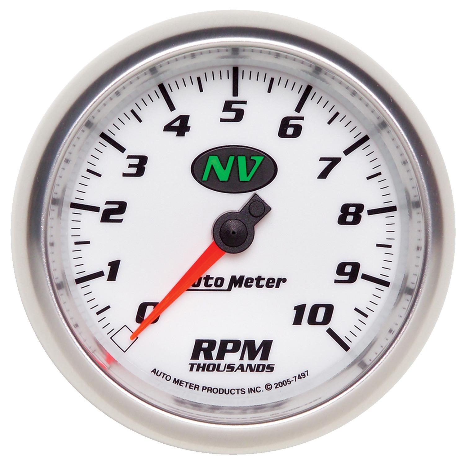 Auto Meter 3-3/8" IN-DASH TACHOMETER, 0-10,000 RPM, NV - 7497