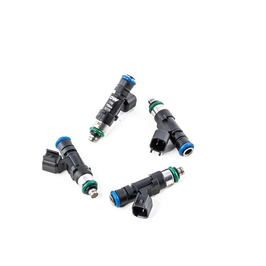 DeatschWerks Matched set of 4 injectors 750cc/min (2002-2015 ILX, RSX, TSX, Civic, CR-Z, S2000) - 17U-08-0750-4
