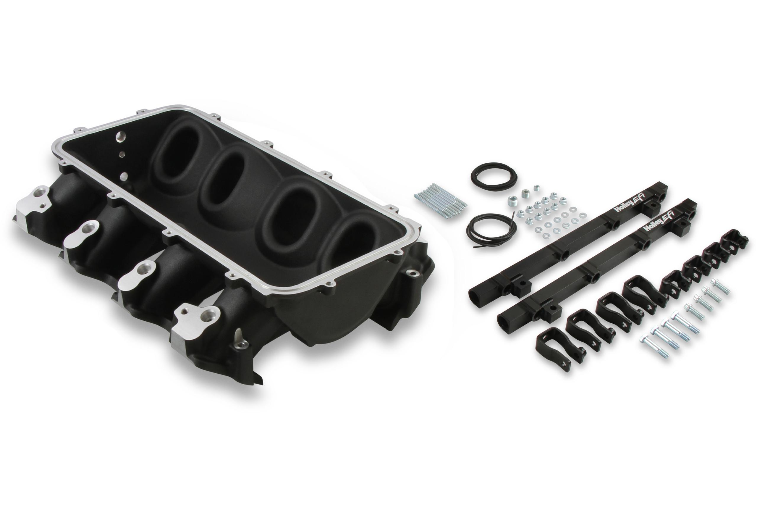 Holley EFI Lo-Ram Intake Manifold Base - 300-670BK