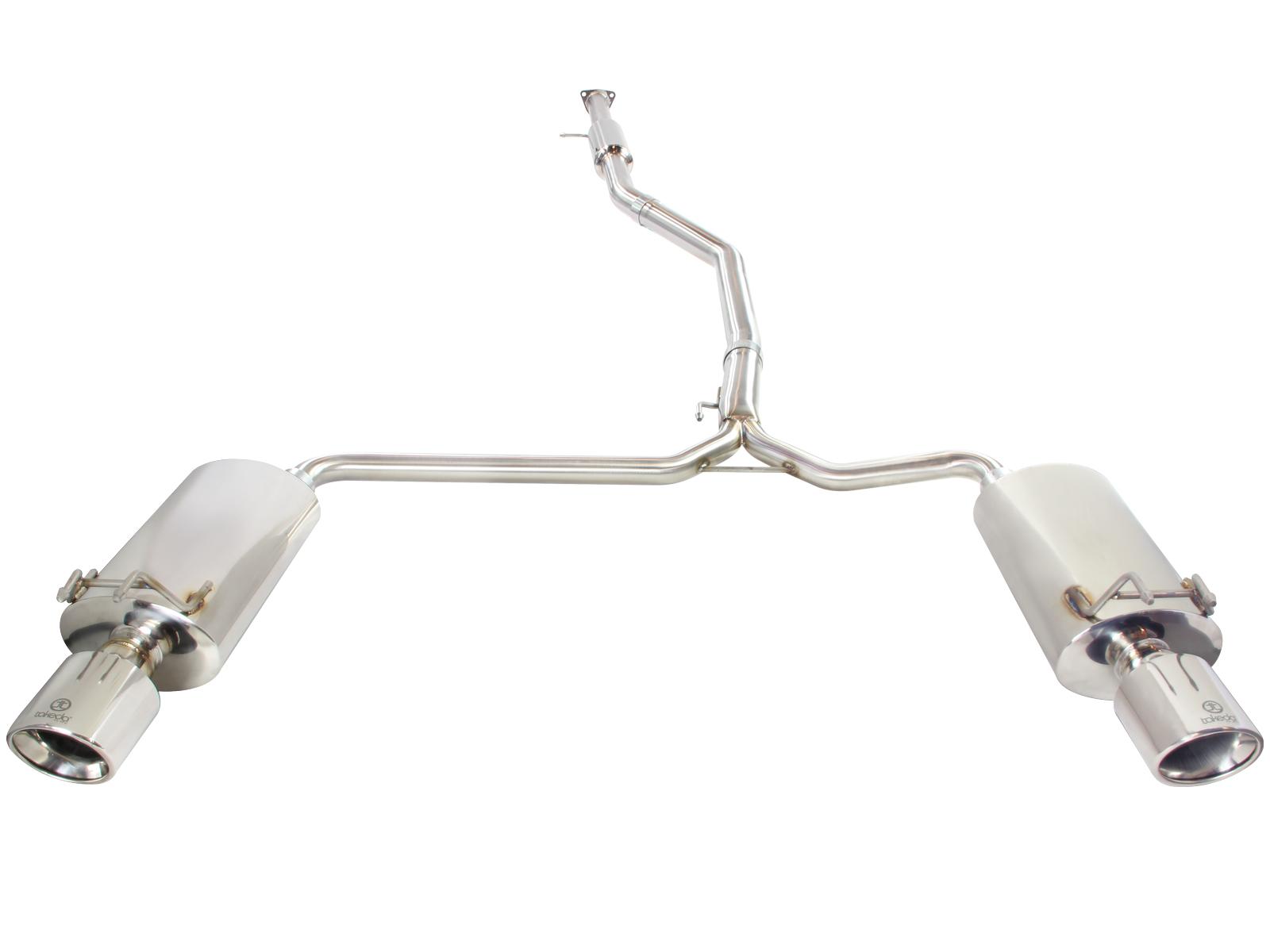 AFE Takeda 2-1/2 IN to 1-3/4 IN 304 Stainless Steel Cat-Back Exhaust w/ Polish Tips (2013-2017 Accord) - 49-36605