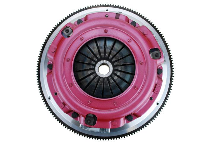 RAM Force 9.5 dual disc Ford 4.6, 5.4L 8 bolt crank 0 balance 1 1/16-10 spline 164 tooth. (Ford modular 8 bolt 1 1/16-10 spline 164 tooth flywheel) - 75-2200