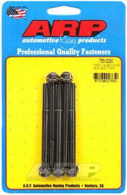 ARP 1/4-28 x 3.250 hex black oxide bolts - 750-3250
