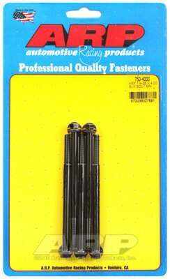 ARP 1/4-28 x 4.000 hex black oxide bolts - 750-4000