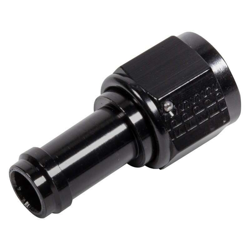 Fragola #8 Straight Ez Street Hose End, Black - 750108-BL