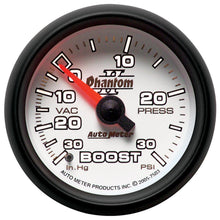 Autometer Phantom II Series 2 1/16" 30-/+30 Psi Boost/Vac. Gauge