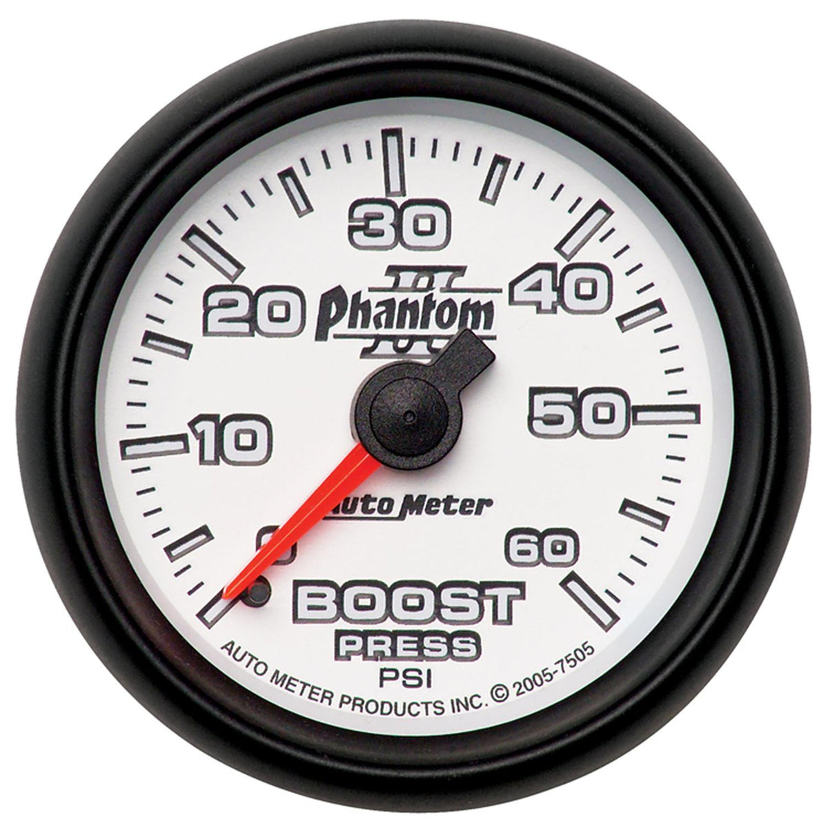 Autometer Phantom II Series 2 1/16" 0-60 PSI Boost Gauge