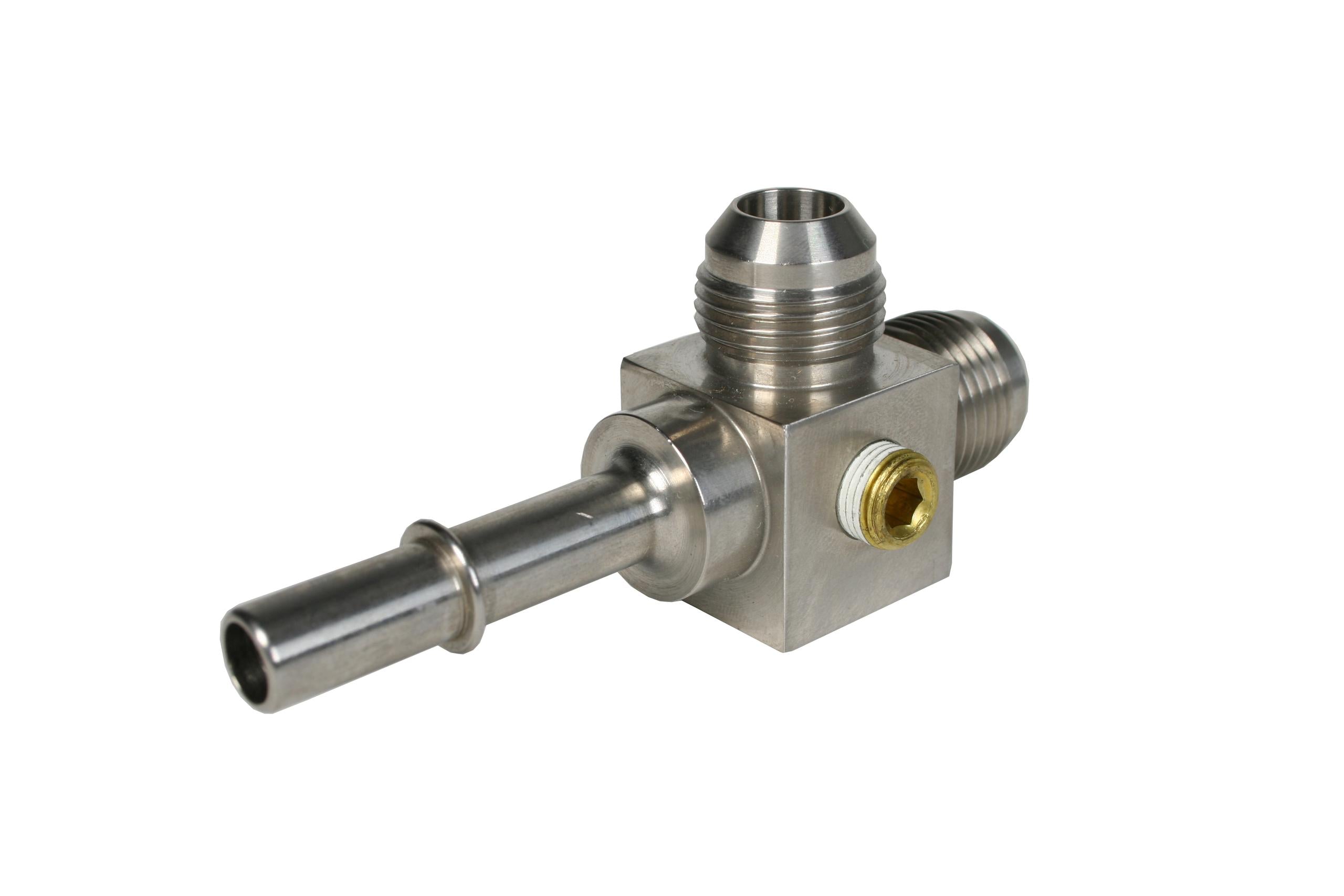 Aeromotive 3/8' Male Quick Connect To (2) Orb-08 Male Flare T - 15116