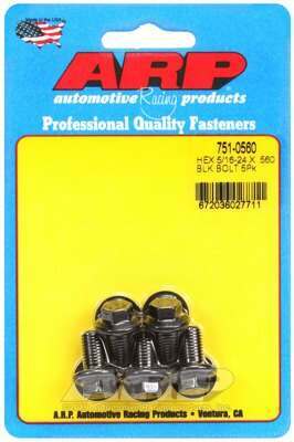 ARP 5/16-24 x .560 hex black oxide bolts - 751-0560