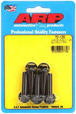 ARP 5/16-24 x 1.250 hex black oxide bolts - 751-1250
