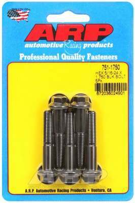 ARP 5/16-24 x 1.750 hex black oxide bolts - 751-1750