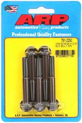 ARP 5/16-24 x 2.250 hex black oxide bolts - 751-2250