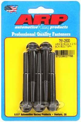 ARP 5/16-24 x 2.500 hex black oxide bolts - 751-2500