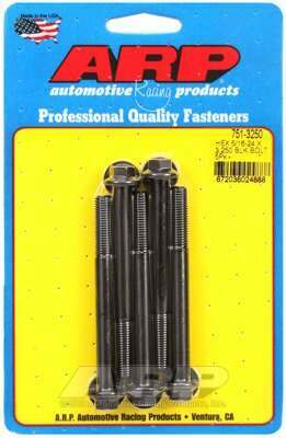 ARP 5/16-24 x 3.250 hex black oxide bolts - 751-3250