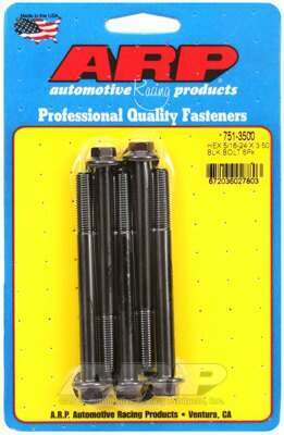 ARP 5/16-24 x 3.500 hex black oxide bolts - 751-3500