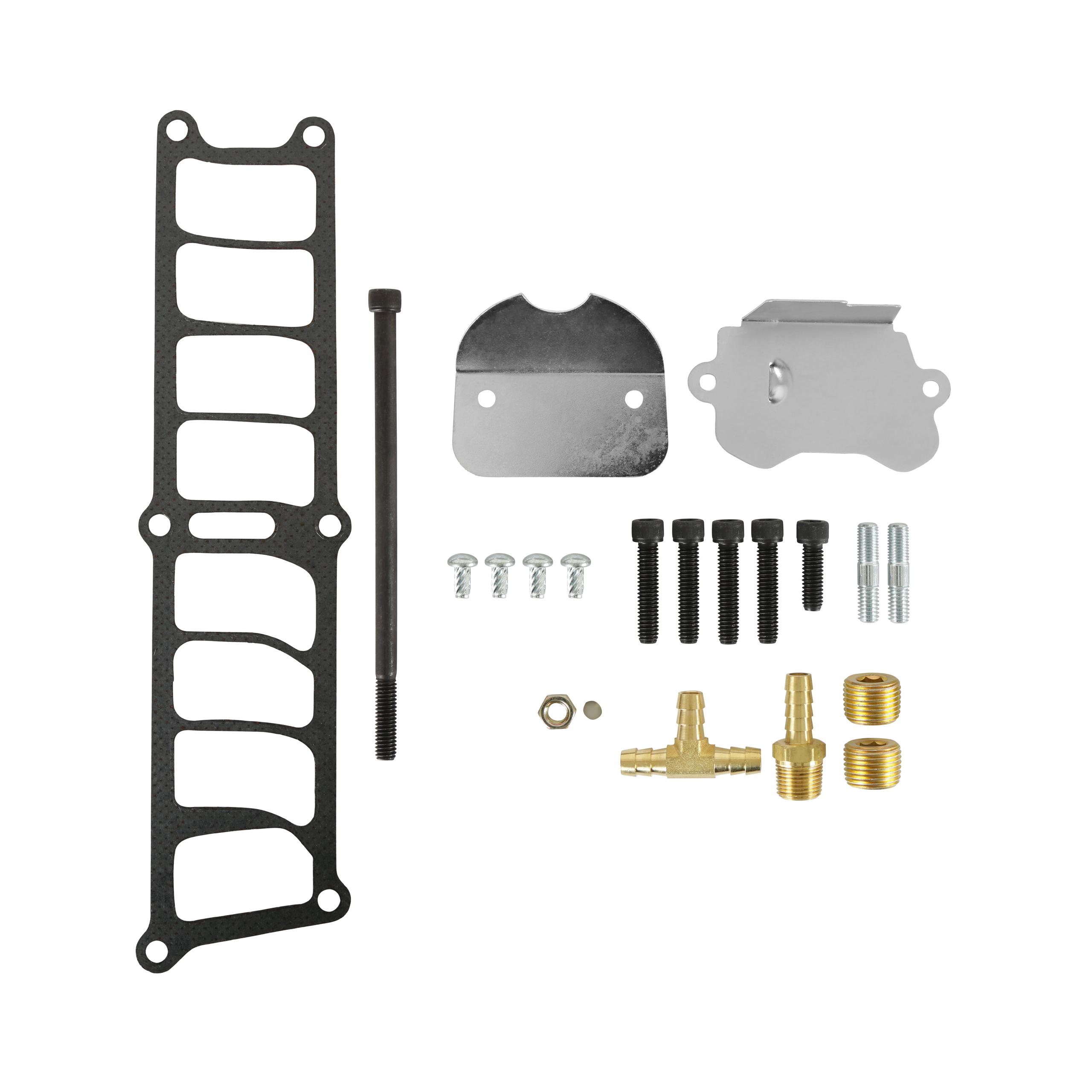 Holley 300-72BK Kit, Ford Upper/Lower Black Manifold