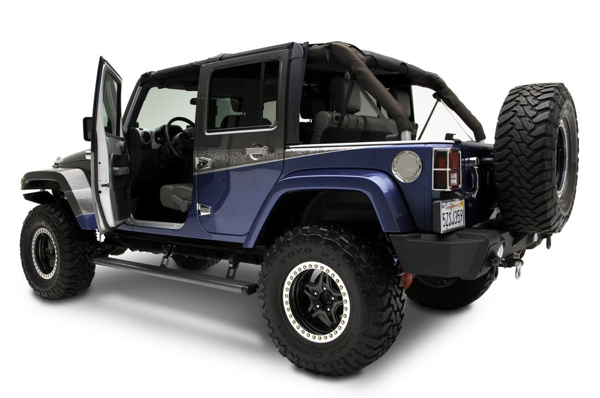 AMP Research PowerStep Electric Running Board - 07-18 Jeep Wrangler JK Unlimited, 4-Dr (2007-2018 Wrangler, Wrangler JK) - 75122-01A