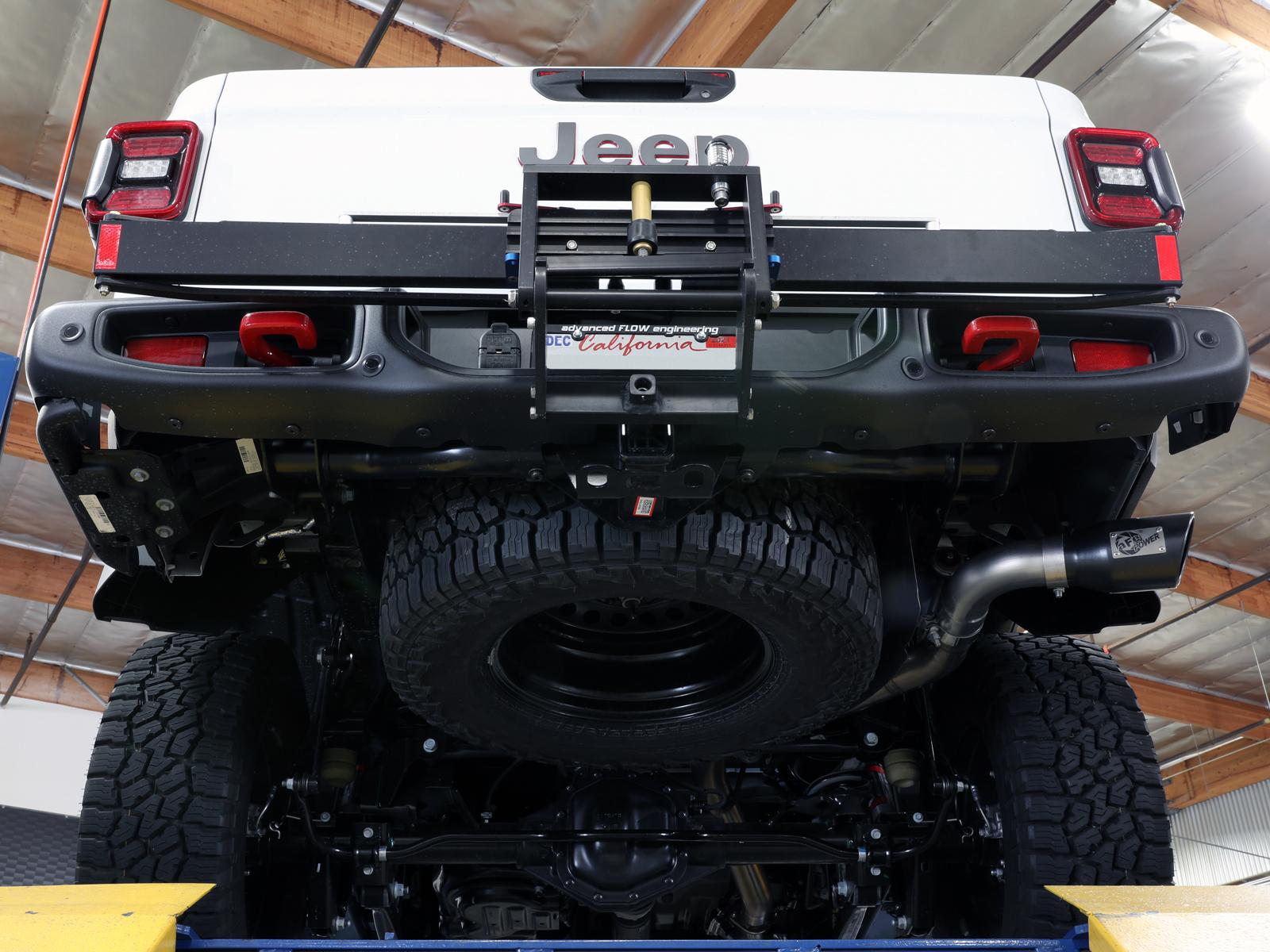 AFE Vulcan Series DPF-Back Exhaust System w/ Black Tip (2021-2021 Gladiator) - 49-38093-B