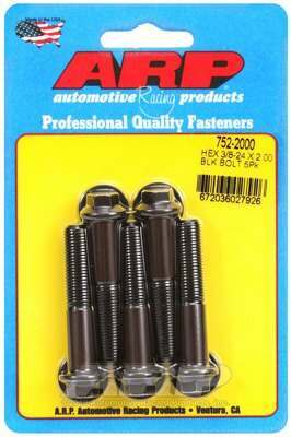 ARP 3/8-24 x 2.000 hex black oxide bolts - 752-2000